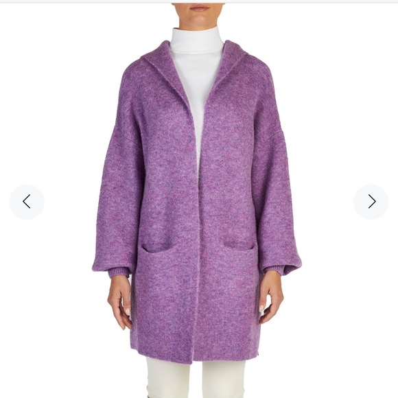 New +Beryll Cashmere Cardigan with Hood Vivian | Lilac - Picture 7 of 11